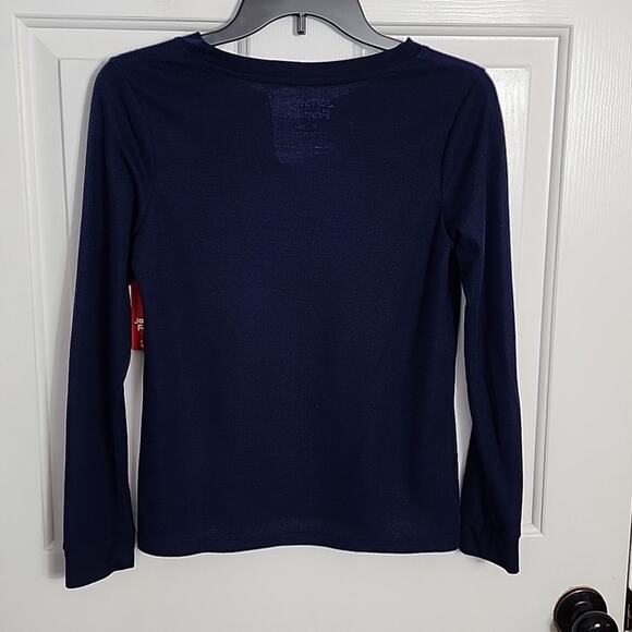 Jammies for Families Dark Blue Christmas Top, Girls 4, NWT - Picture 5 of 5